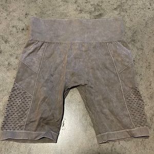 90• Tan Biker Shorts
